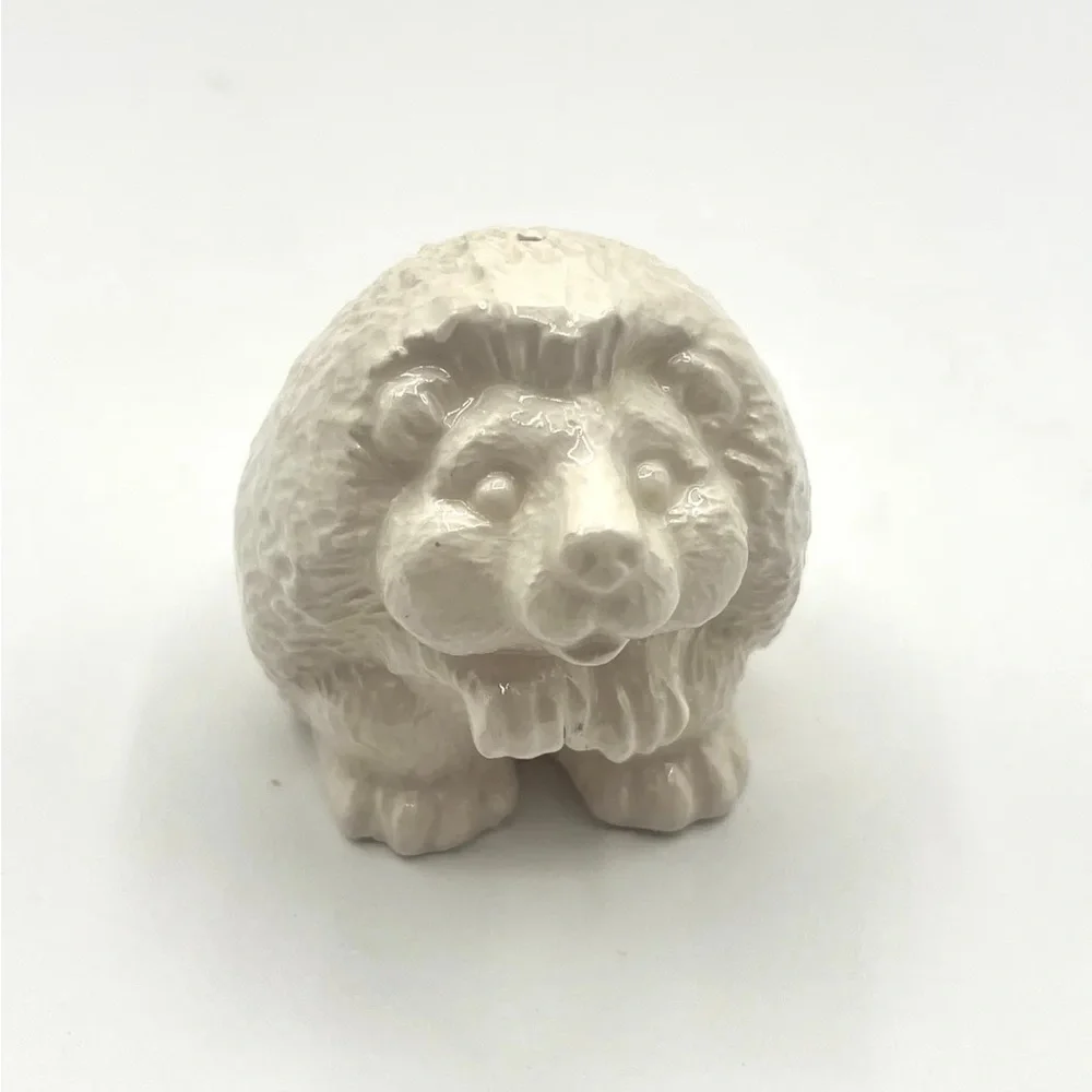 Cream Ceramic Hedgehog Salt or Pepper Shaker